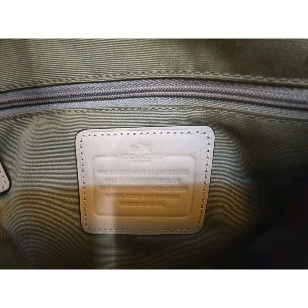 Coach Signature Peyton Cora Domed Satchel Bag Brown Coated Canvas F26184 - Picture 12 of 16